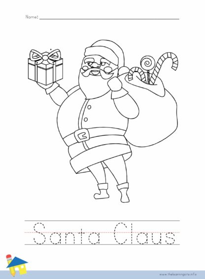 Santa Claus Coloring Worksheet