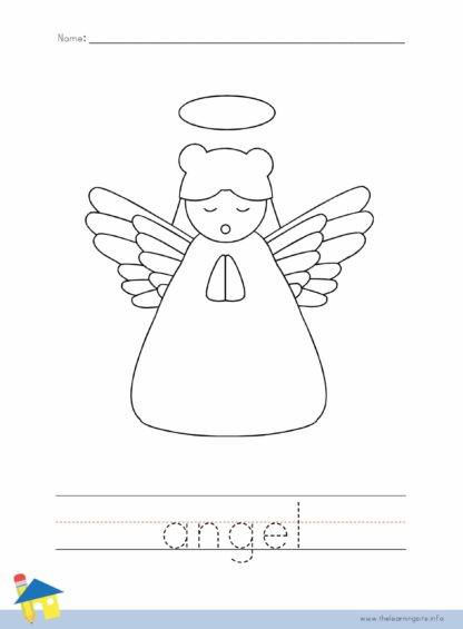 Angel Coloring Worksheet