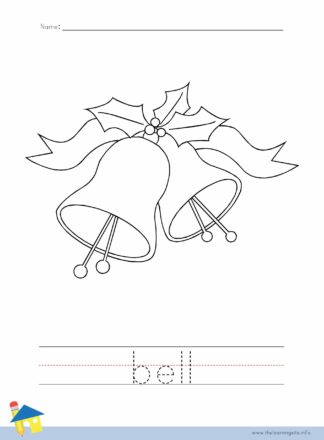 Bell Coloring Worksheet