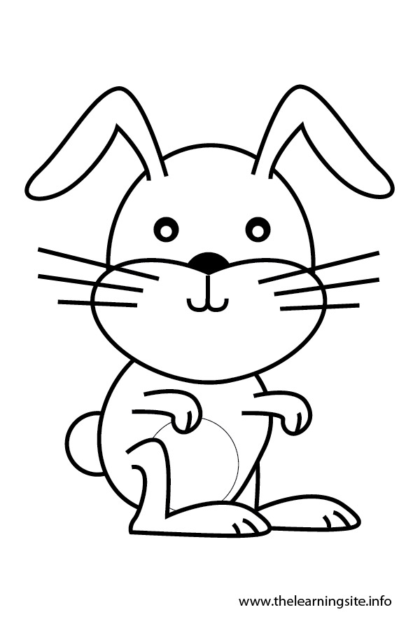 coloring-page-outline-animals-rabbit