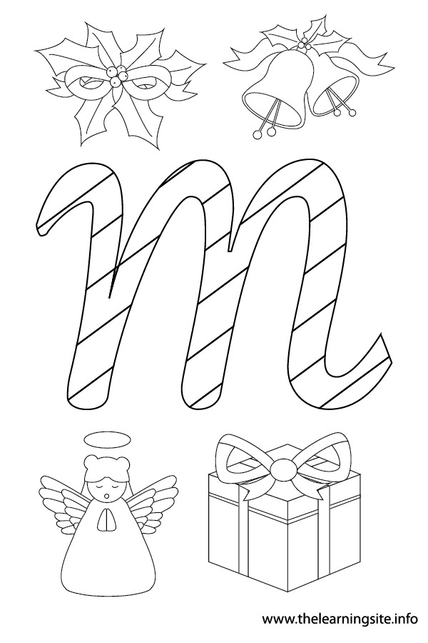 coloring-page-outline-christmas-alphabet-m