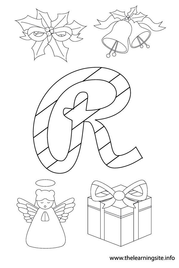 coloring-page-outline-christmas-alphabet-r