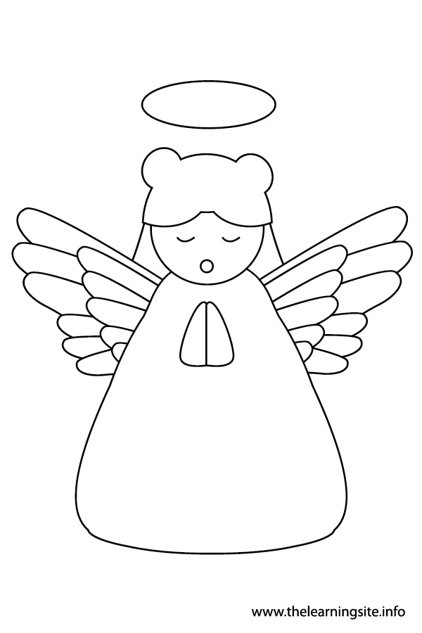christmas angel outline