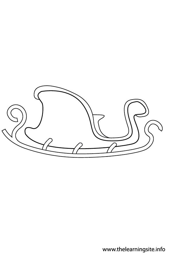 coloring-page-outline-christmas-sleigh