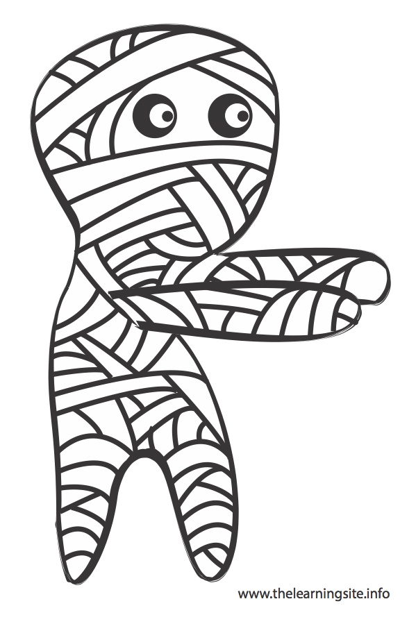 coloring-page-outline-mummy