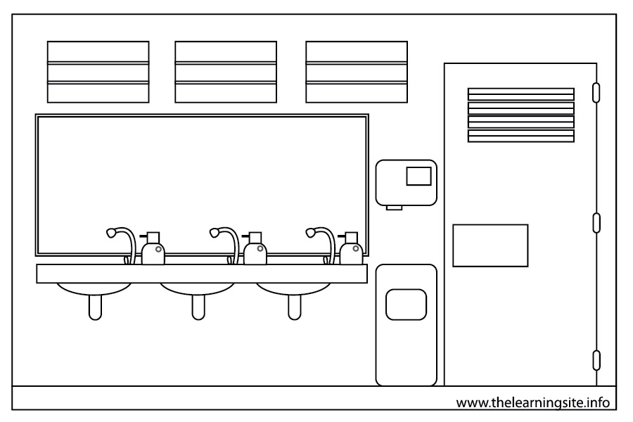coloring-page-outline-parts-of-a-school-comfort-room