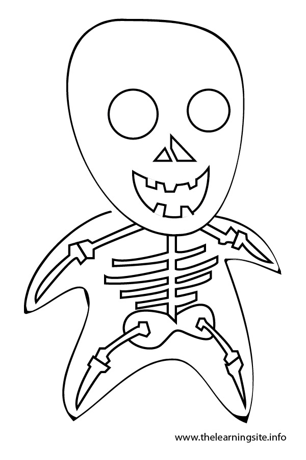 coloring-page-outline-skeleton
