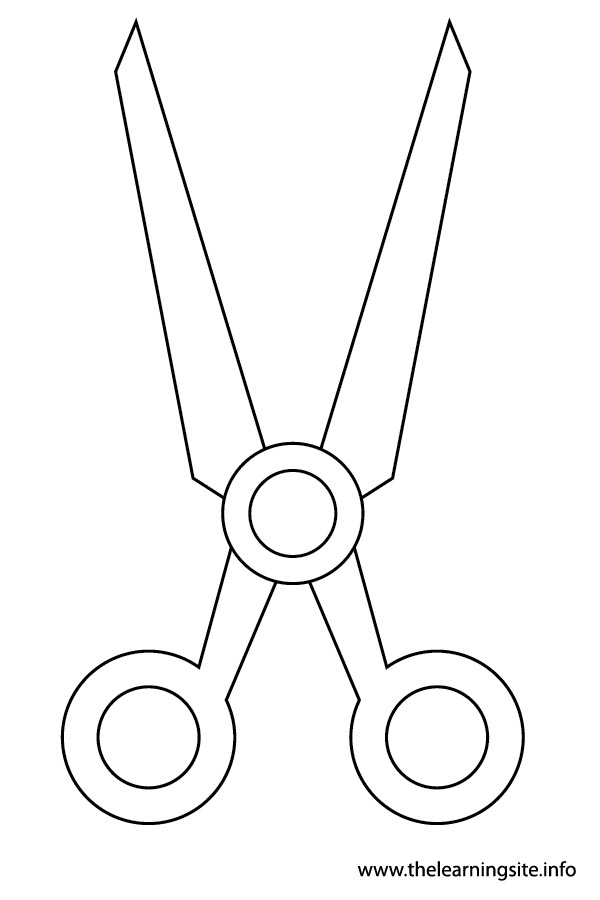 coloring-page-outline-stationary-scissors