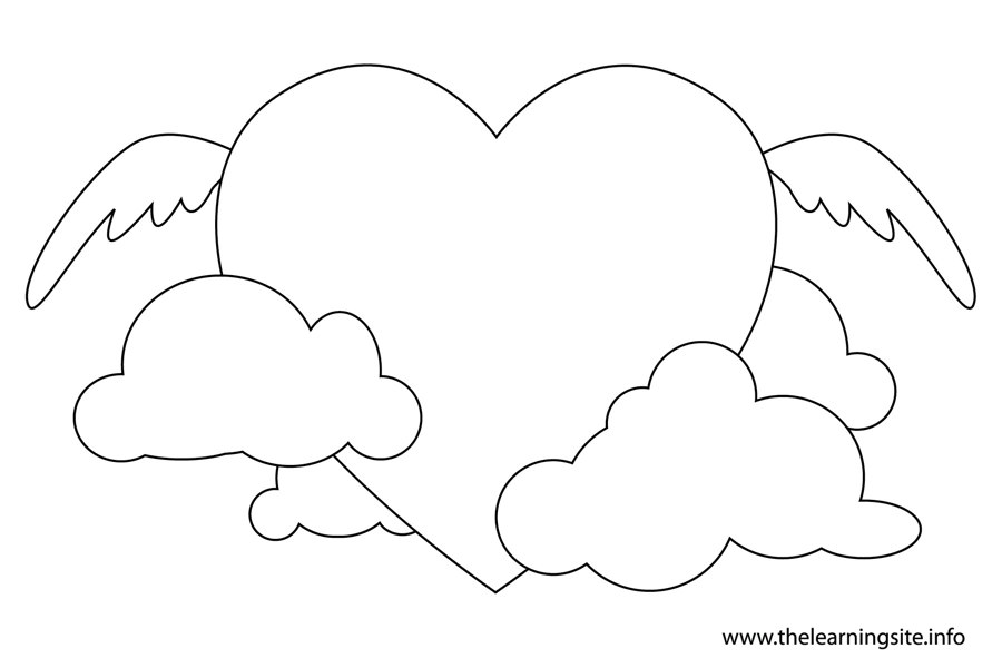 coloring-page-outline-valentinesday-angel-heart