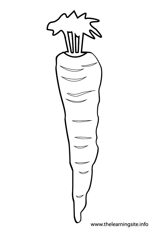 coloring-page-outline-vegetables-carrot