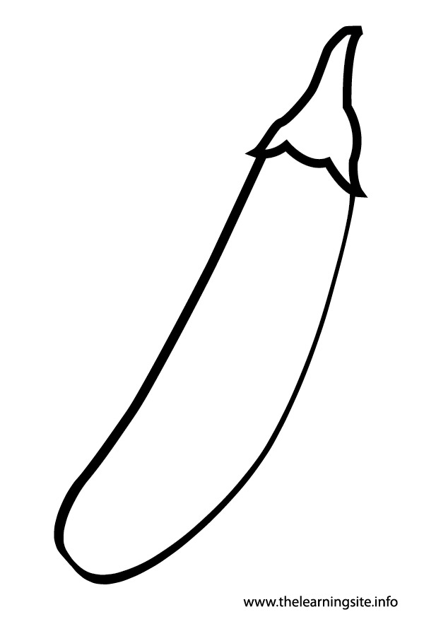 coloring-page-outline-vegetables-eggplant