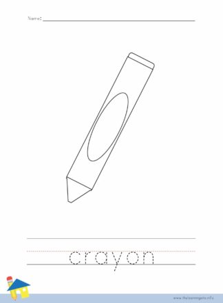 Crayon Coloring Worksheet