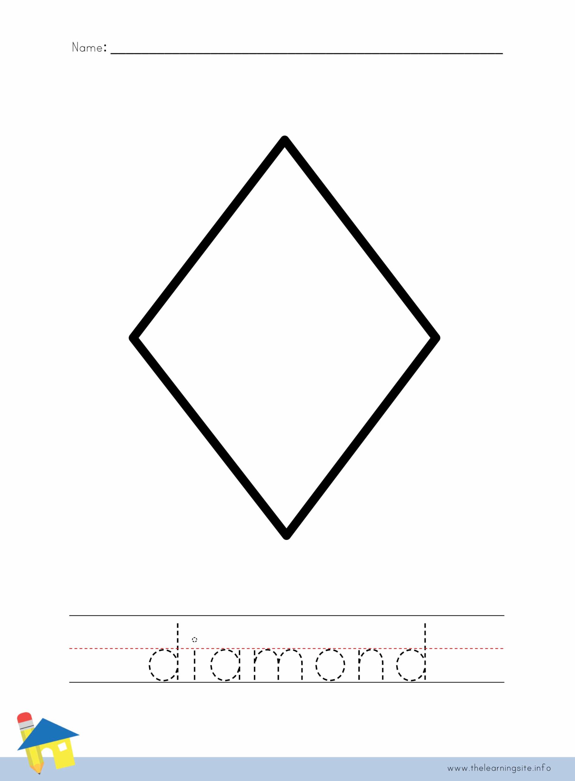 Diamond Coloring Worksheet The Learning Site