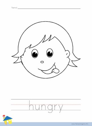 Hungry Coloring Worksheet
