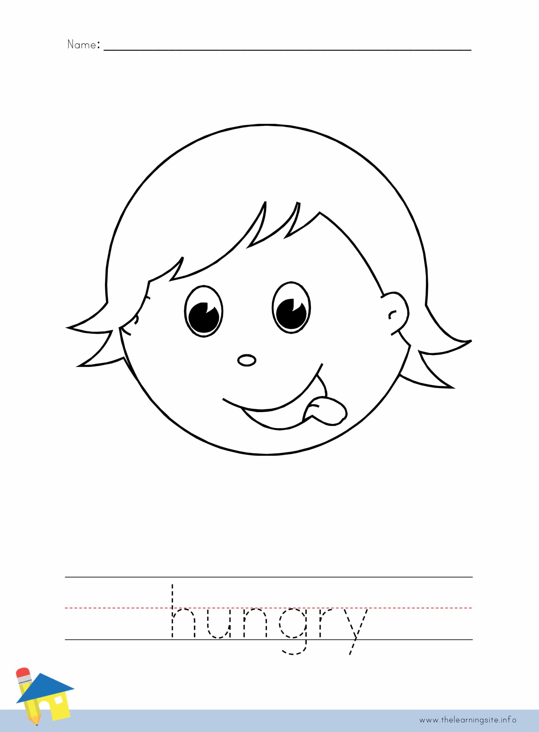 Hungry Coloring Worksheet The Learning Site