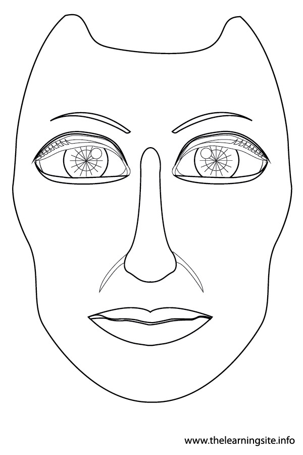 face parts coloring pages - photo #5