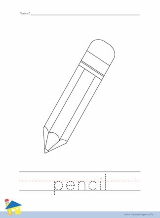 Pencil Coloring Worksheet
