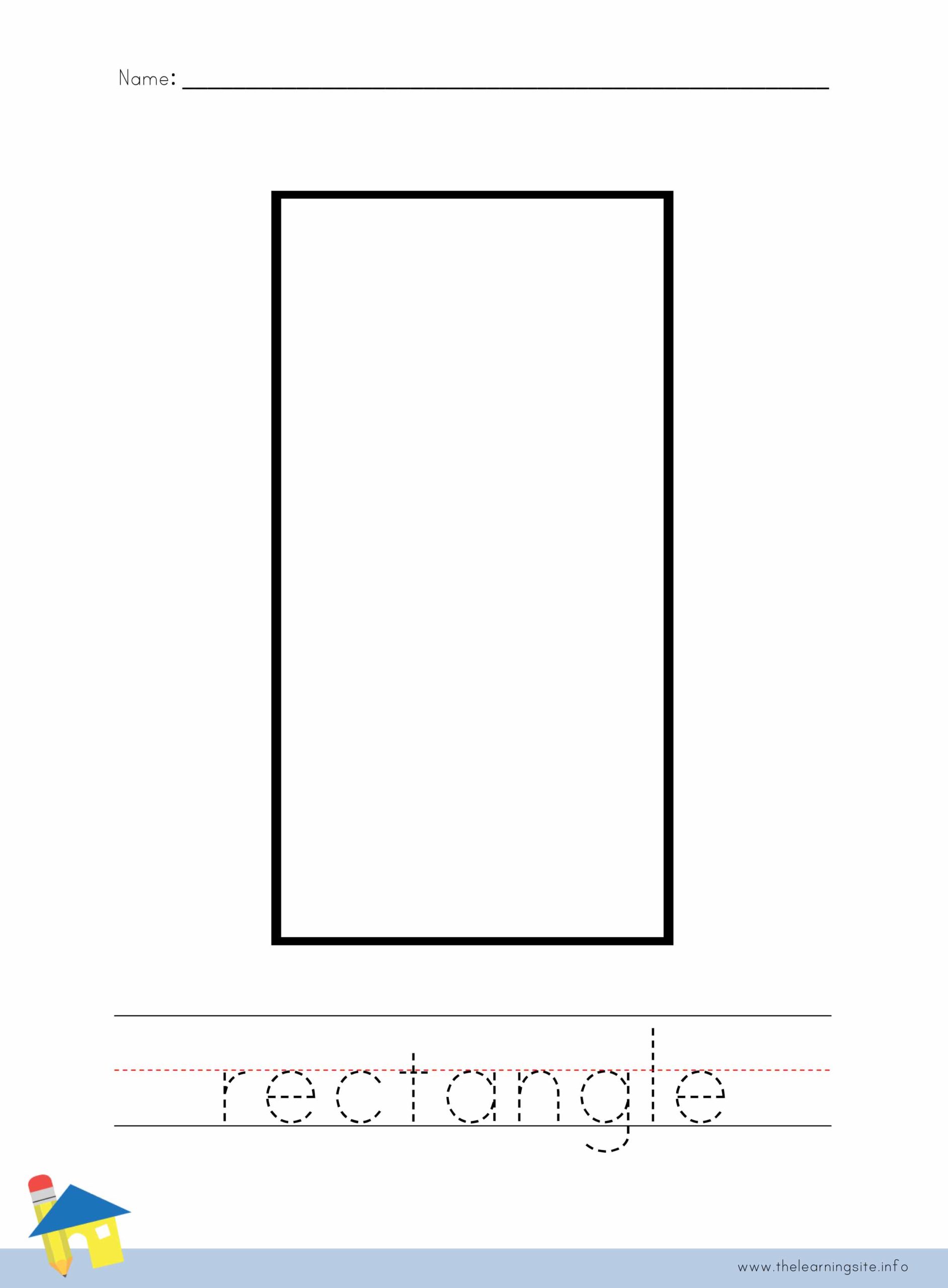 Rectangle Shape Worksheet
