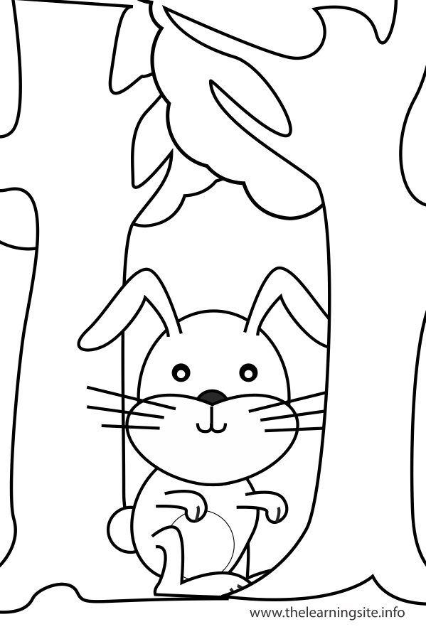 coloring-page-outline-preposition-between-rabbit-between-trees