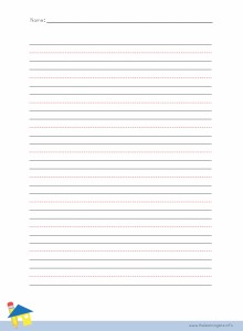 Handwriting Sheet - 10 Lines without Title