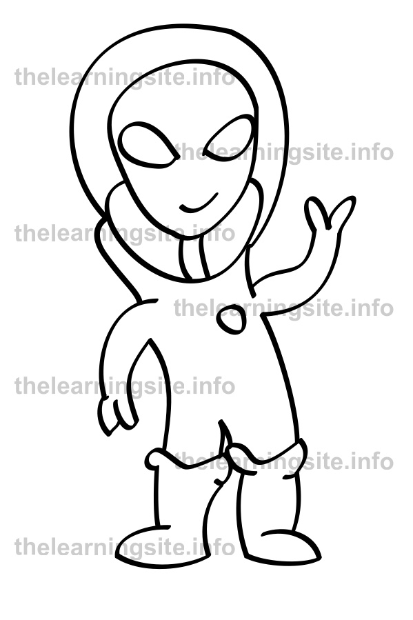 coloring-page-outline-alien-sample