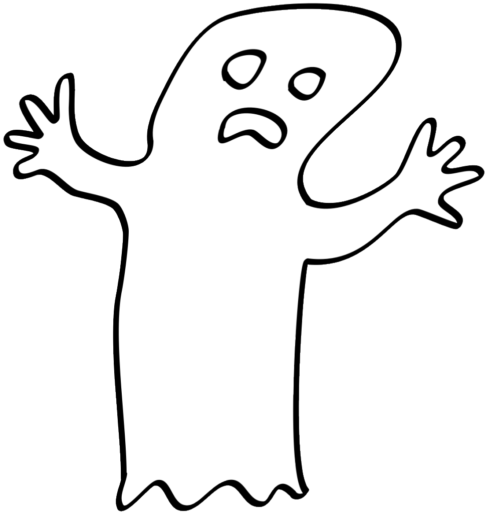 coloring-page-outline-ghost-transparent