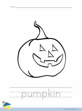 Pumpkin Coloring Worksheet