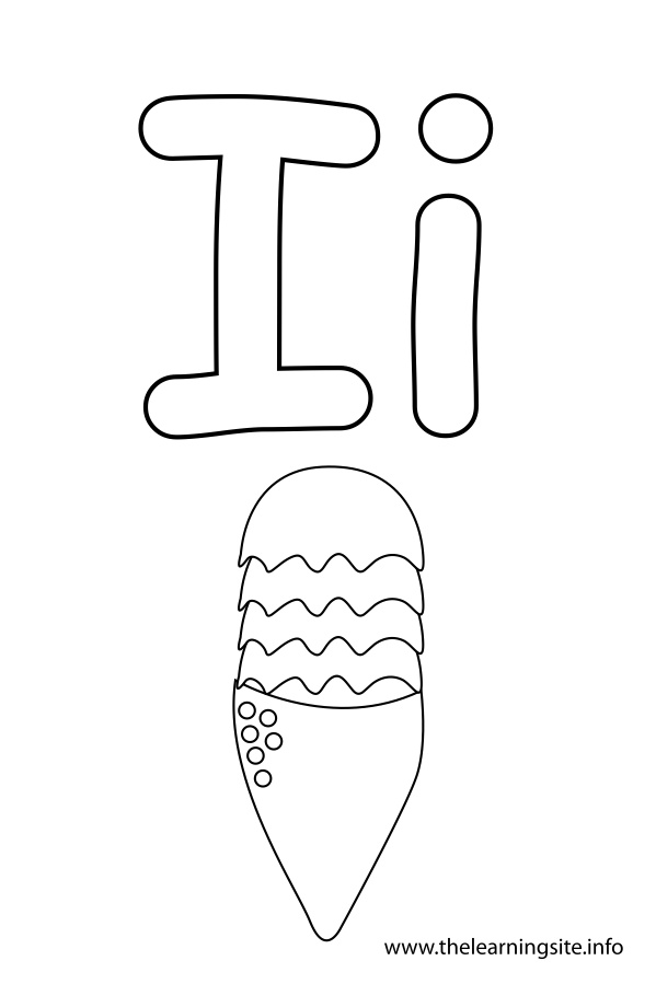 coloring-page-outline-alphabet-letter-i-icecream