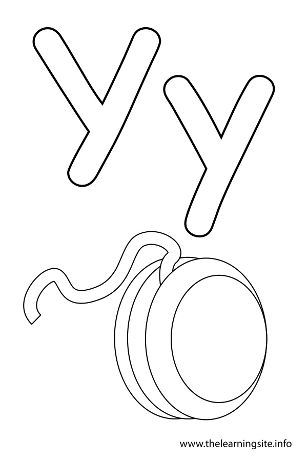 coloring-page-outline-alphabet-letter-y-yoyo