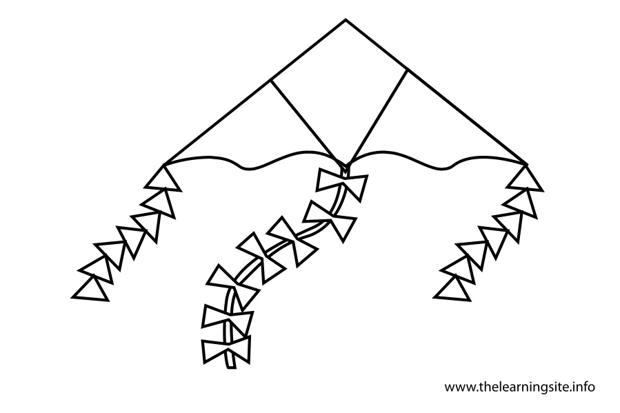 coloring-page-outline-kite