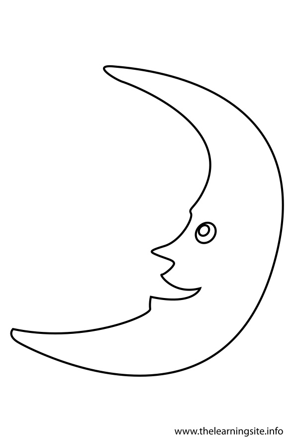 Crescent Moon Flashcard – The Learning Site