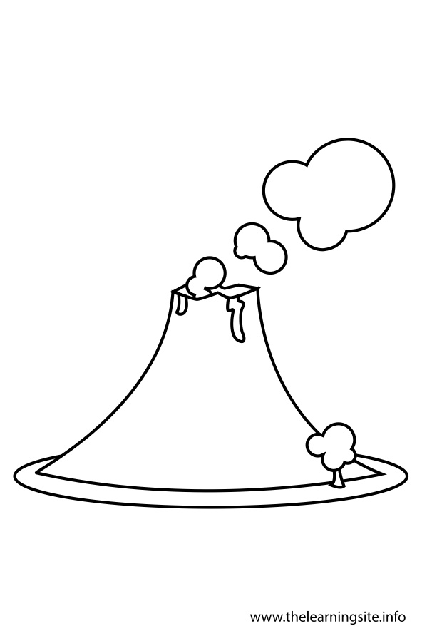 coloring-page-outline-volcano