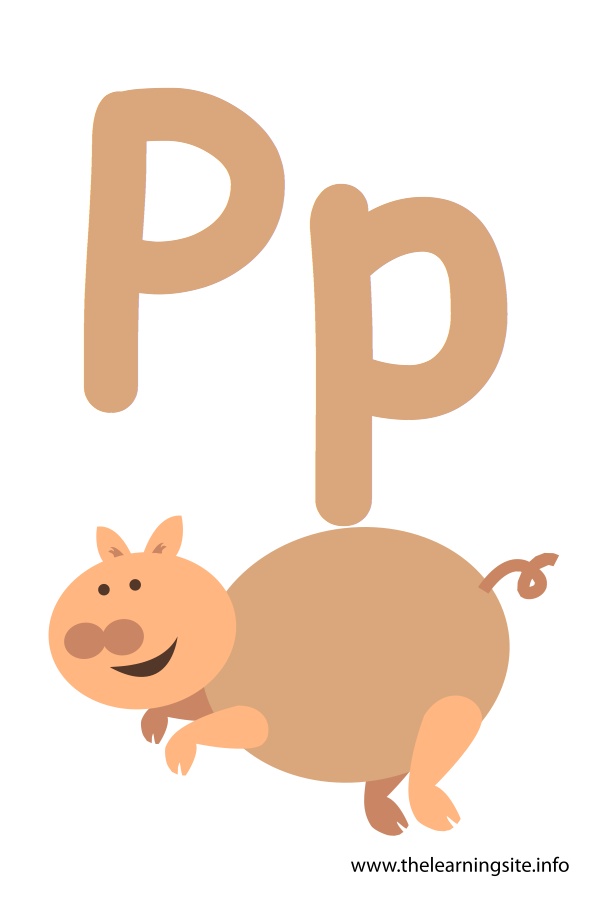 flashcard-alphabet-letter-p-pig