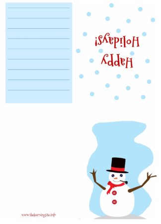Christmas Card - Snowman