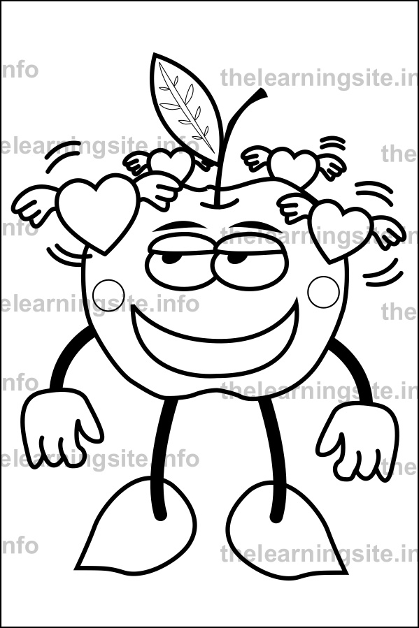 coloring-page-outline-fruit-characters-apple-sample