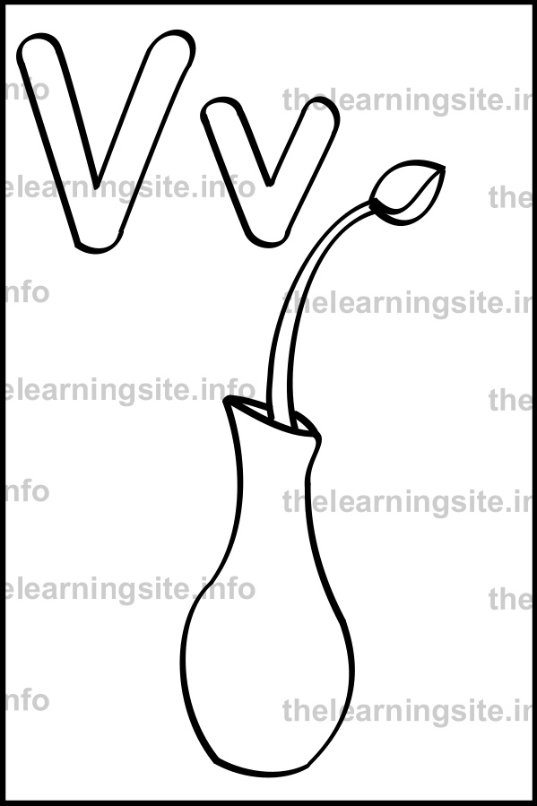 coloring-page-outline-alphabet-letter-v-simple-vase-sample