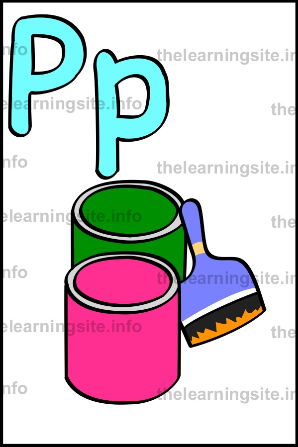 flashcard-alphabet-letter-p-simple-paint-sample