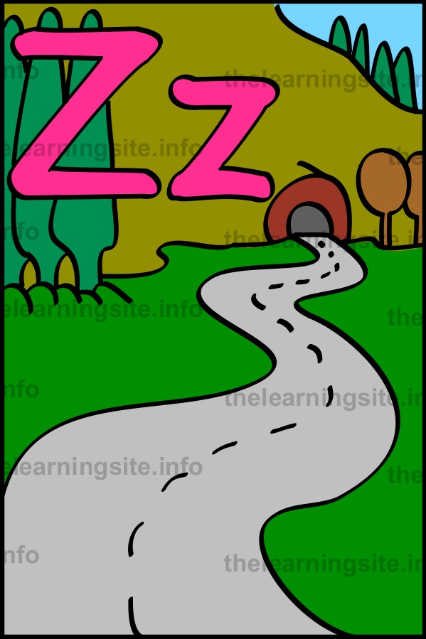flashcard-alphabet-letter-z-simple-zigzag-sample
