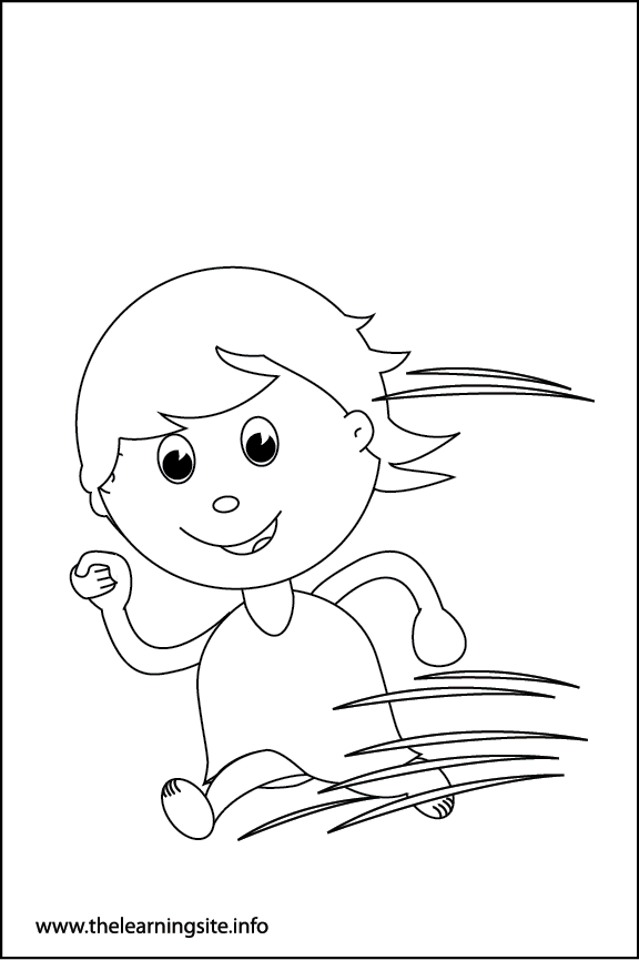 Adverb Fast Coloring Page