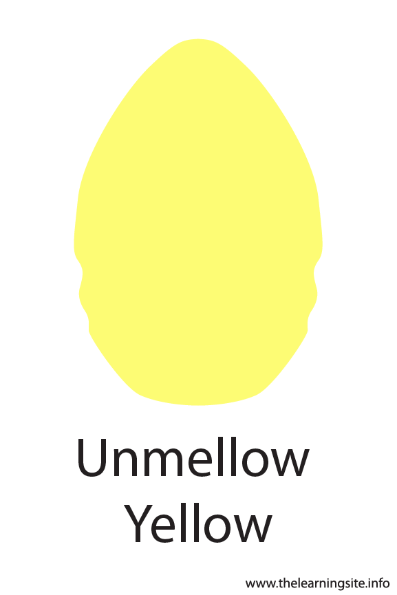 Unmellow Yellow Crayola Color Flashcard Illustration