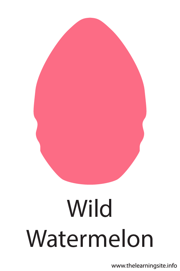 Wild Watermelon Crayola Color Flashcard Illustration